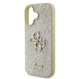 Guess GUHCP16MHG4SGD Apple iPhone 16 Plus 6.7" gold harddėklas Fixed Glitter Big 4G - Image 6