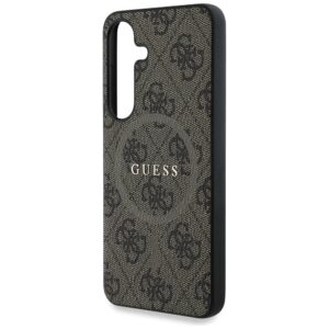 Dėklas Guess Leather 4G Colored Ring Classic Logo MagSafe Samsung Galaxy S25 Plus rudos spalvos - Image 6