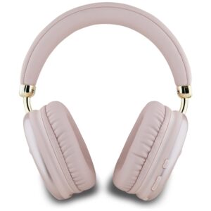 Ausinės Guess Bluetooth 5.3 Metallic Triangle Logo rožinės spalvos - Image 3