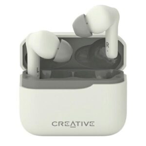 Creative ausinės belaidės Zen Air Plus kreminės spalvos Bluetooth 5.3 ANC