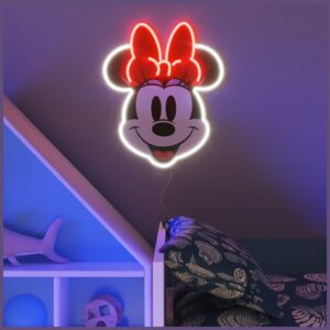 Neon Yellowpop Disney Minnie Printed Face - Image 4
