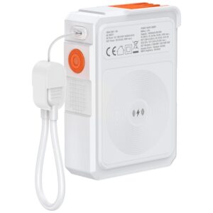 Hybrid įkroviklis 4smarts 6-in-1 USB-C/USB-A PD 22.5W su 10,000 mAh power bank, Qi belaidis įkrovimas - Image 2