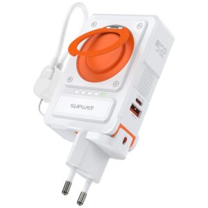 Hybrid įkroviklis 4smarts 6-in-1 USB-C/USB-A PD 22.5W su 10,000 mAh power bank, Qi belaidis įkrovimas - Image 5