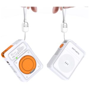 Hybrid įkroviklis 4smarts 6-in-1 USB-C/USB-A PD 22.5W su 10,000 mAh power bank, Qi belaidis įkrovimas - Image 6