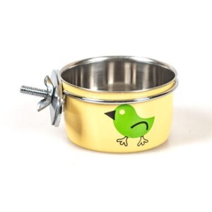 HapPet metalinis indelis narvui 8cm/0,15L (geltonas)