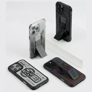 Skinarma dėklas Kira Kobai Apple iPhone 16 Pro Max 6.9" Magnetic Charging Grip Stand hologram - Image 5