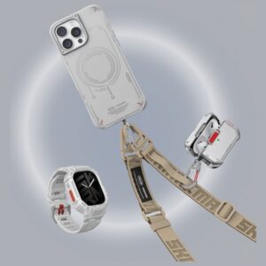 Skinarma dėklas Mecha AirPods Pro 2 frost - Image 4