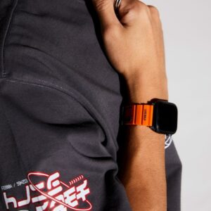 Skinarma apyrankė Shokku Apple Watch 45/44/42mm oranžinės spalvos - Image 6