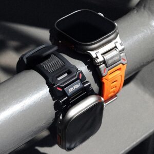 Skinarma apyrankė Titon Apple Watch Ultra 49mm oranžinės spalvos - Image 5