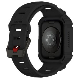 Skinarma apyrankė+Dėklas Mecha 2in1 Apple Watch 45/44mm juodos spalvos - Image 3