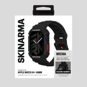 Skinarma apyrankė+Dėklas Mecha 2in1 Apple Watch 45/44mm juodos spalvos - Image 4