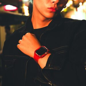 Skinarma apyrankė+Dėklas Saido 2in1 Apple Watch 45/44mm red - Image 5