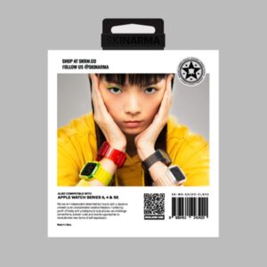 Skinarma apyrankė+Dėklas Saido 2in1 Apple Watch 45/44mm geltonos spalvos neon - Image 4