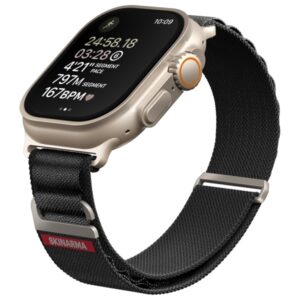 Skinarma apyrankė Kobu Apple Watch Ultra 49/45/44mm juodos spalvos - Image 2