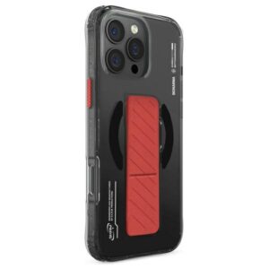Skinarma dėklas Axon Apple iPhone 16 Pro Max 6.9" Magnetic Charging + Grip Stand juodos spalvos - Image 2