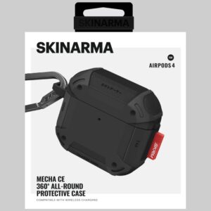 Dėklas Skinarma Mecha CE skirtas AirPods 4 juodos spalvos - Image 6