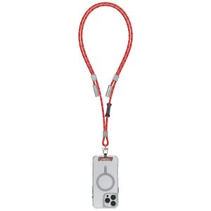 Universali virvelė telefonui kabelis 2in1 Skinarma Dyno Ve USB-C/USB-C raudonos spalvos