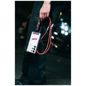 Universali virvelė telefonui kabelis 2in1 Skinarma Dyno Ve USB-C/USB-C raudonos spalvos - Image 7