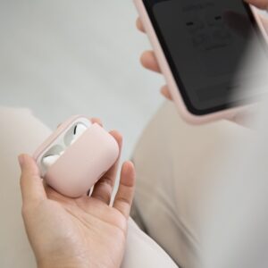 UNIQ dėklas Lino AirPods ProSilicone juodos spalvos - Image 3