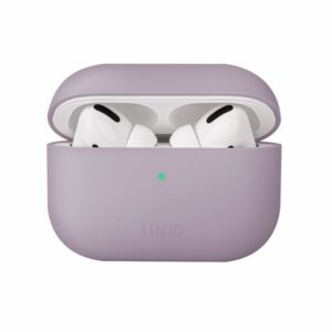 UNIQ dėklas Lino AirPods ProSilicone llevandų spalvos - Image 1