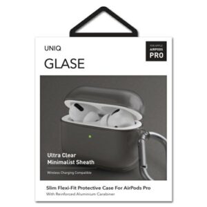 UNIQ dėklas Glase AirPods Pro dūmų spalvos - Image 10
