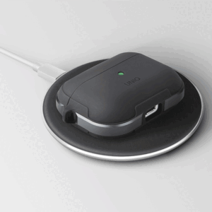 UNIQ dėklas Valencia AirPods Pro juodos spalvos Antimicrobial - Image 7
