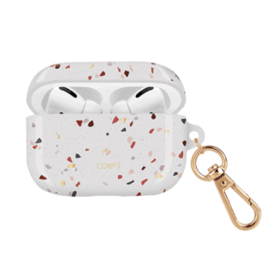 UNIQ dėklas Coehl Terrazzo AirPods Pro baltos spalvos