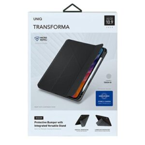 UNIQ dėklas Transforma Rigor Apple iPad Air 10,9" (2020) pilkos spalvos Antimicrobial - Image 6