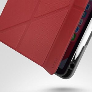 UNIQ dėklas Transforma Rigor Apple iPad Air 10,9" (2020) raudonos spalvos Antimicrobial - Image 5