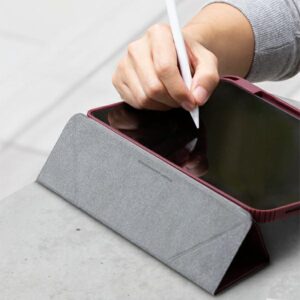 UNIQ dėklas Moven Apple iPad Pro 12,9" (2021) Antimicrobial pilkos spalvos - Image 9