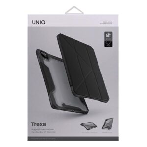 UNIQ dėklas Trexa Apple iPad Pro 11" 2021/2020 Apple iPad Air 10.9" (2022/2020) Antimicrobial juodos spalvos - Image 8