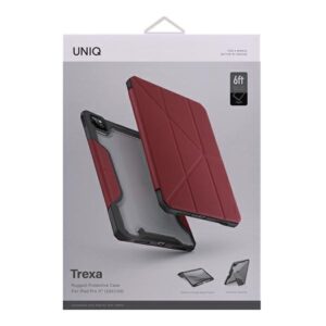 UNIQ dėklas Trexa Apple iPad Pro 11" 2021/2020 Apple iPad Air 10.9" (2022/2020) Antimicrobial raudonos spalvos - Image 8