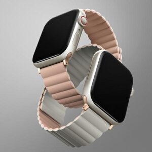 UNIQ apyrankė Revix Apple Watch Series1/2/3/4/5/6/7/8/9/SE/SE2/Ultra/Ultra 2 42/44/45/49mm. Reversible Magnetic rožinės spalvos - Image 3