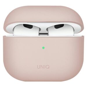 UNIQ dėklas Lino AirPods 3 gen.Silicone rožinės spalvos