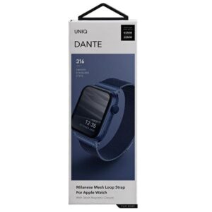UNIQ apyrankė Dante Apple Watch Series1/2/3/4/5/6/7/8/9/SE/SE2 38/40/41mm Stainless Steel mėlynos spalvos - Image 4