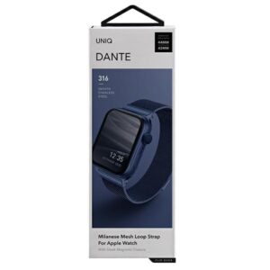 UNIQ apyrankė Dante Apple Watch Series1/2/3/4/5/6/7/8/9/SE/SE2 42/44/45mm Stainless Steel mėlynos spalvos - Image 4