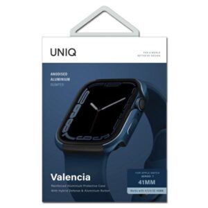 UNIQ dėklas Valencia Apple Watch Series4/5/6/7/8/9/SE/SE2 40/41mm. mėlynos spalvos - Image 3