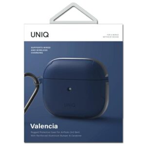 UNIQ dėklas Valencia AirPods 3 mėlynos spalvos Antimicrobial - Image 4