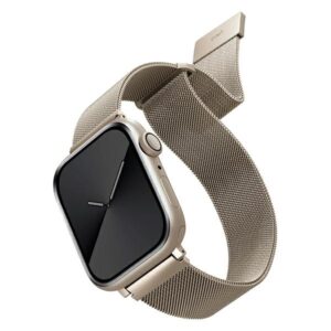 UNIQ apyrankė Dante Apple Watch Series1/2/3/4/5/6/7/8/9/SE/SE2 42/44/45mm Stainless Steel starlight