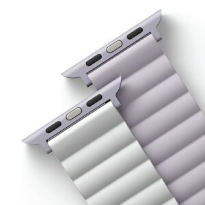 UNIQ apyrankė Revix Apple Watch Series1/2/3/4/5/6/7/8/9/SE/SE2/Ultra/Ultra 2 42/44/45/49mm. Reversible Magnetic lbaltos spalvos - Image 5