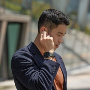 UNIQ apyrankė Linus Apple Watch Series1/2/3/4/5/6/7/8/9/SE/SE2/Ultra/Ultra 2 42/44/45/49mm. Airosoft Silicone žalios spalvos - Image 2