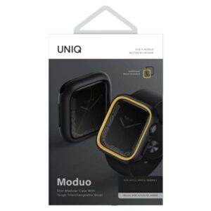 UNIQ dėklas Moduo Apple Watch Series 4/5/6/7/8/9/SE/SE2 40/41mm juodos spalvos - Image 4