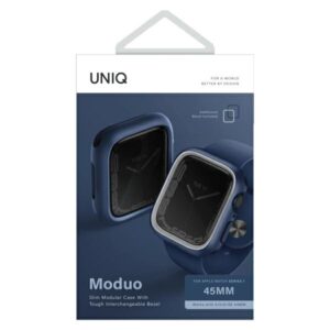 UNIQ dėklas Moduo Apple Watch Series 4/5/6/7/8/9/SE/SE2 44/45mm mėlynos spalvos - Image 5