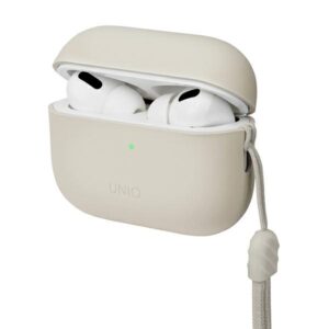 UNIQ dėklas Lino AirPods Pro 2 genSilicone (2022/2023) gelsvas - Image 2
