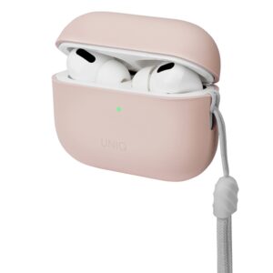 UNIQ dėklas Lino AirPods Pro 2 genSilicone (2022/2023) rožinės spalvos - Image 2