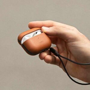 UNIQ dėklas Terra AirPods Pro 2 gen.Genuine Leather (2022/2023) rudos spalvos - Image 5