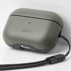 UNIQ dėklas Terra AirPods Pro 2 gen.Genuine Leather (2022/2023) žalios spalvos - Image 2