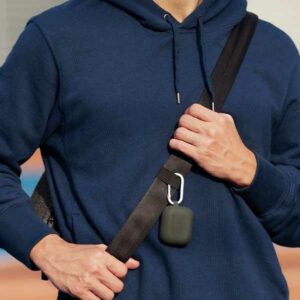 UNIQ dėklas Vencer AirPods Pro 2 gen.Silicone (2022/2023) pilkos spalvos - Image 4