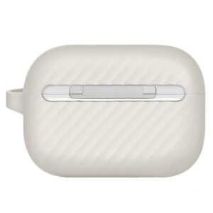 UNIQ dėklas Vencer AirPods Pro 2 gen.Silicone (2022/2023) pilkos spalvos - Image 3