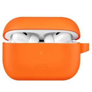 UNIQ dėklas Vencer AirPods Pro 2 gen.Silicone (2022/2023) oranžinės spalvos - Image 2